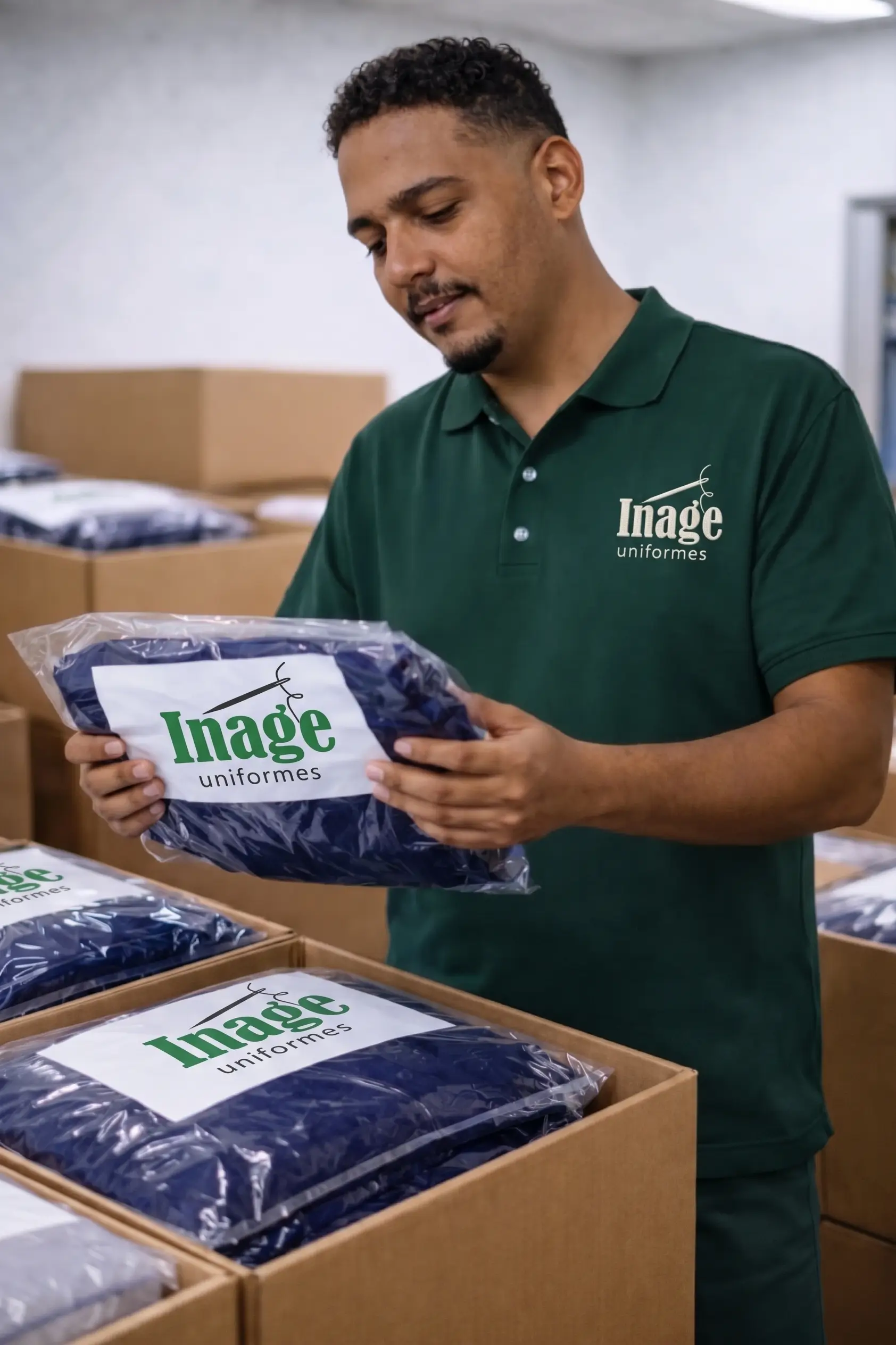 Terminación y Control de Calidad - proceso de fabricación de uniformes en Inage